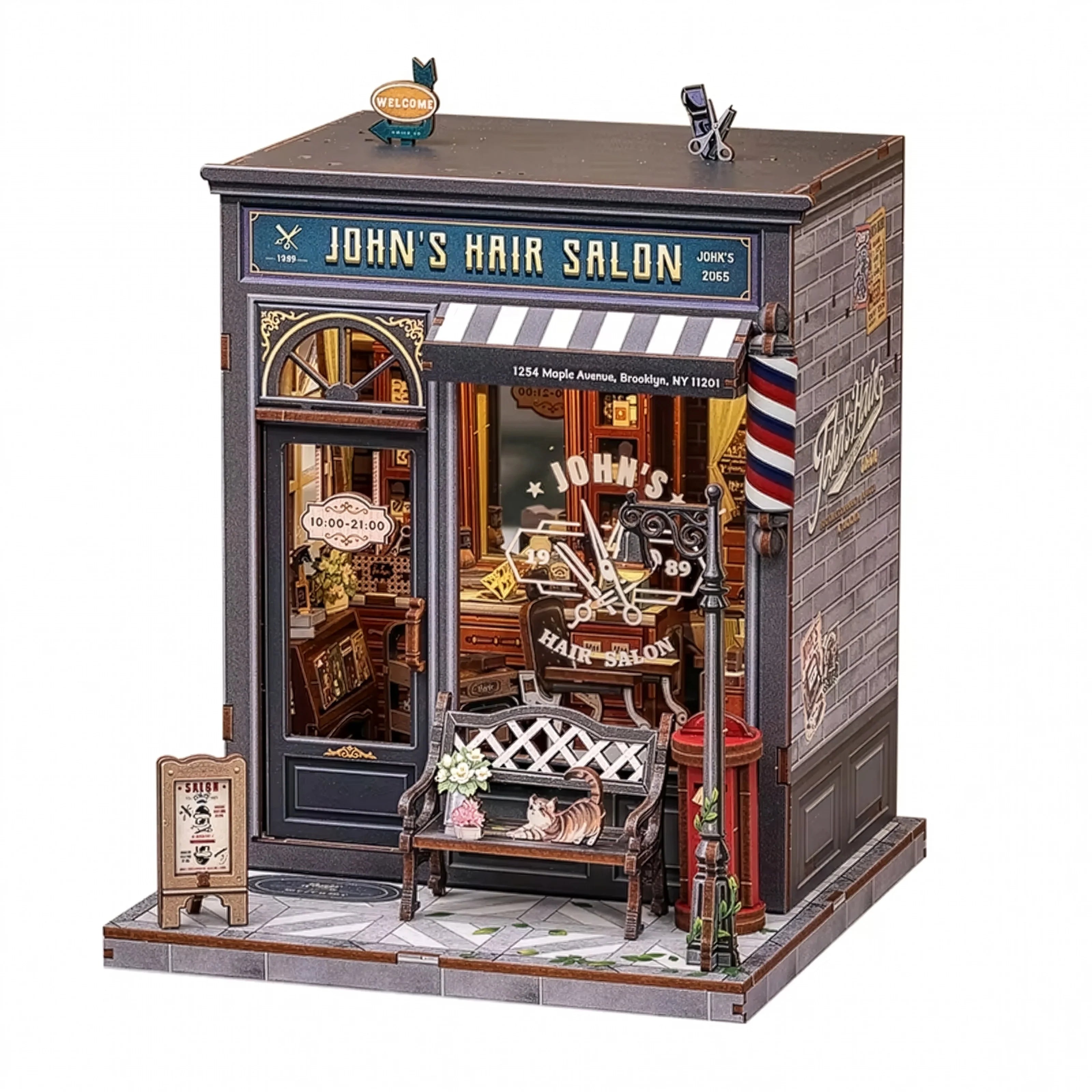 John’s Barbershop | Miniature House DIY