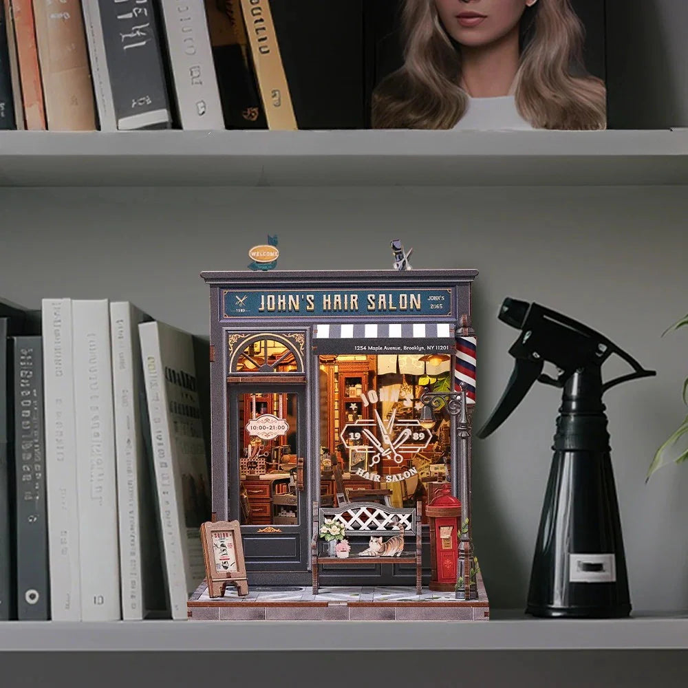 John’s Barbershop | Miniature House DIY