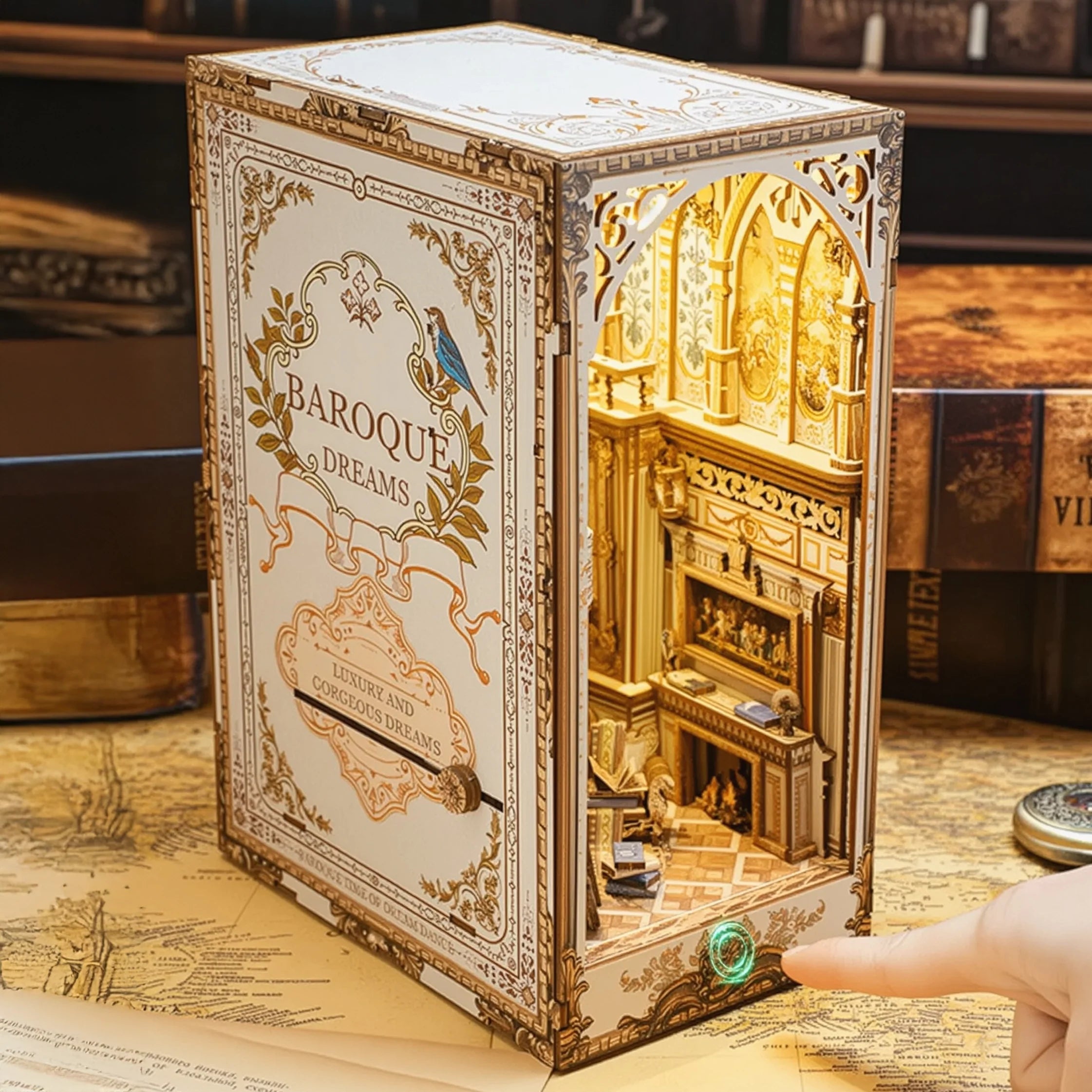 Baroque Dream Library | Book Nook DIY