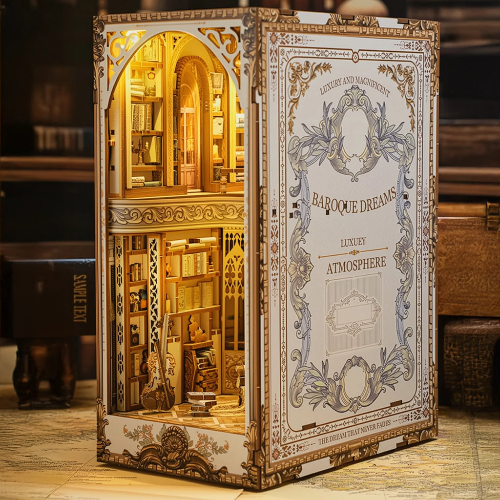 Baroque Dream Library | Book Nook DIY