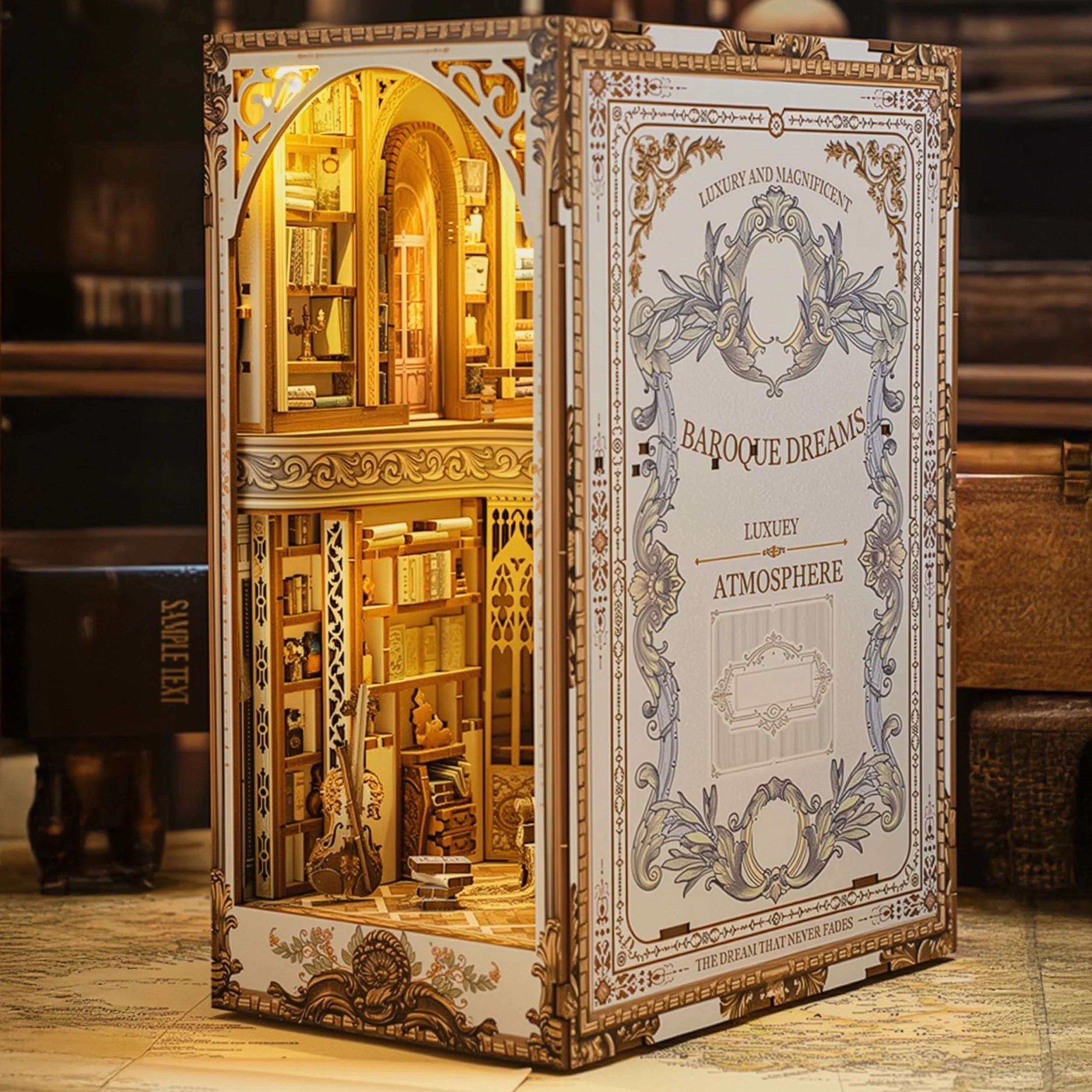 Baroque Dream Library | Book Nook DIY