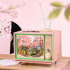 Cherry Blossom Train Music Box | 3D Puzzle