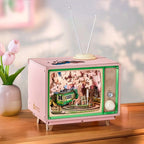 Cherry Blossom Train Music Box | 3D Puzzle