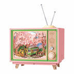 Cherry Blossom Train Music Box | 3D Puzzle
