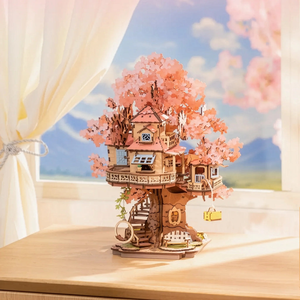 Cherry Blossom Treehouse | 3D Puzzle