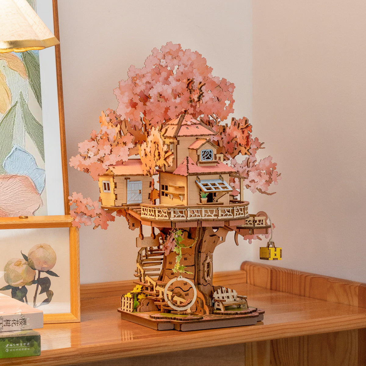 Cherry Blossom Treehouse | 3D Puzzle