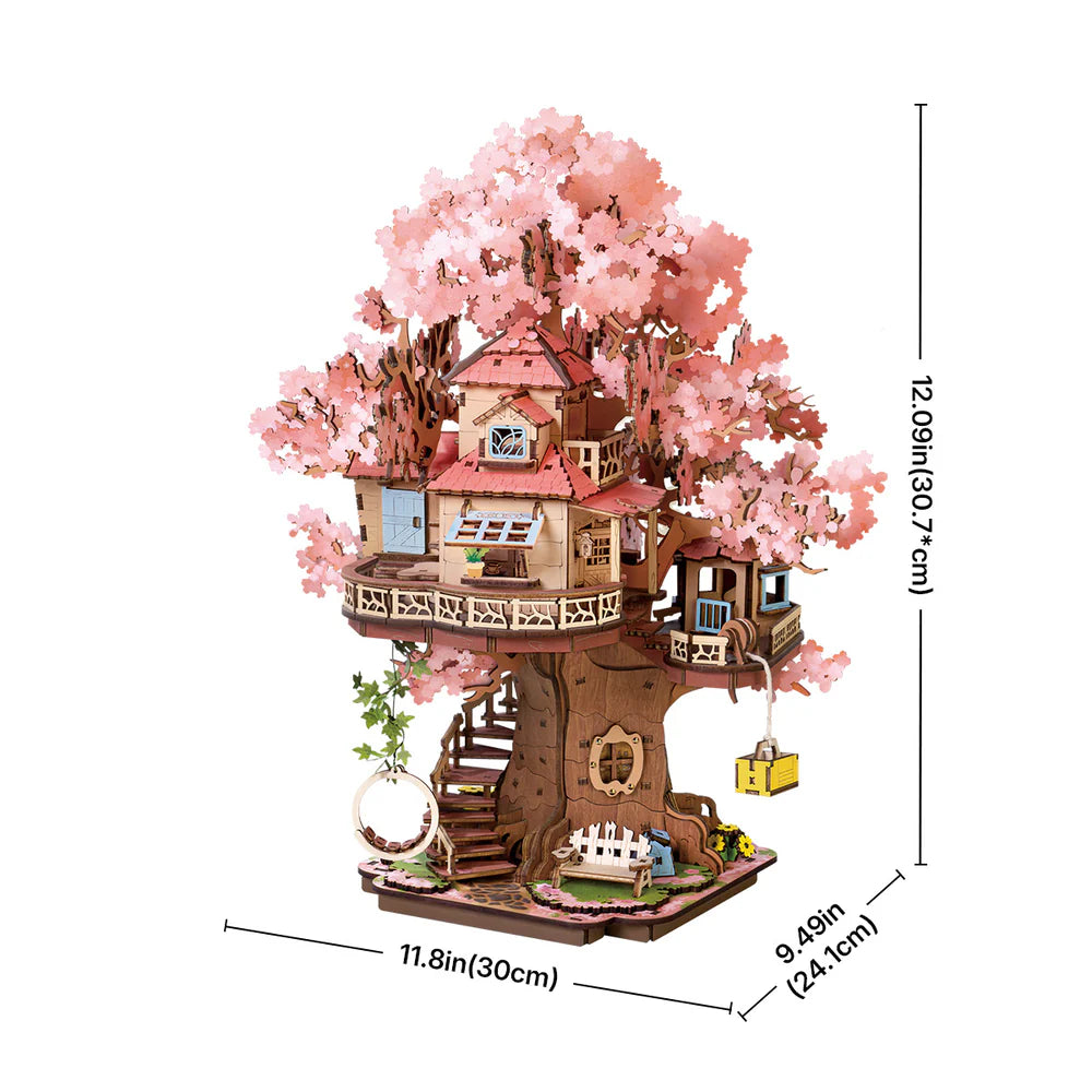Cherry Blossom Treehouse | 3D Puzzle