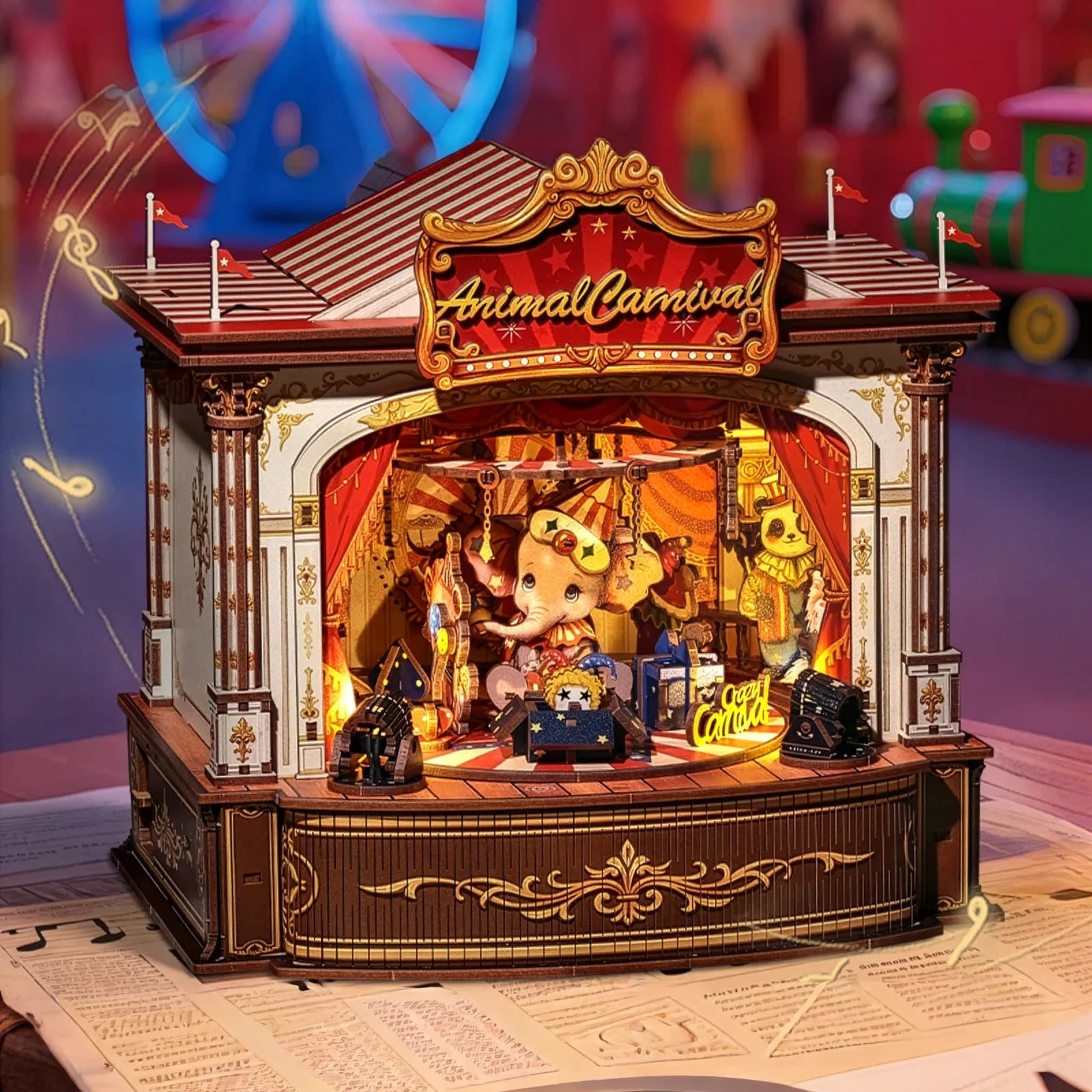 Musical Animal Circus | Miniature House DIY