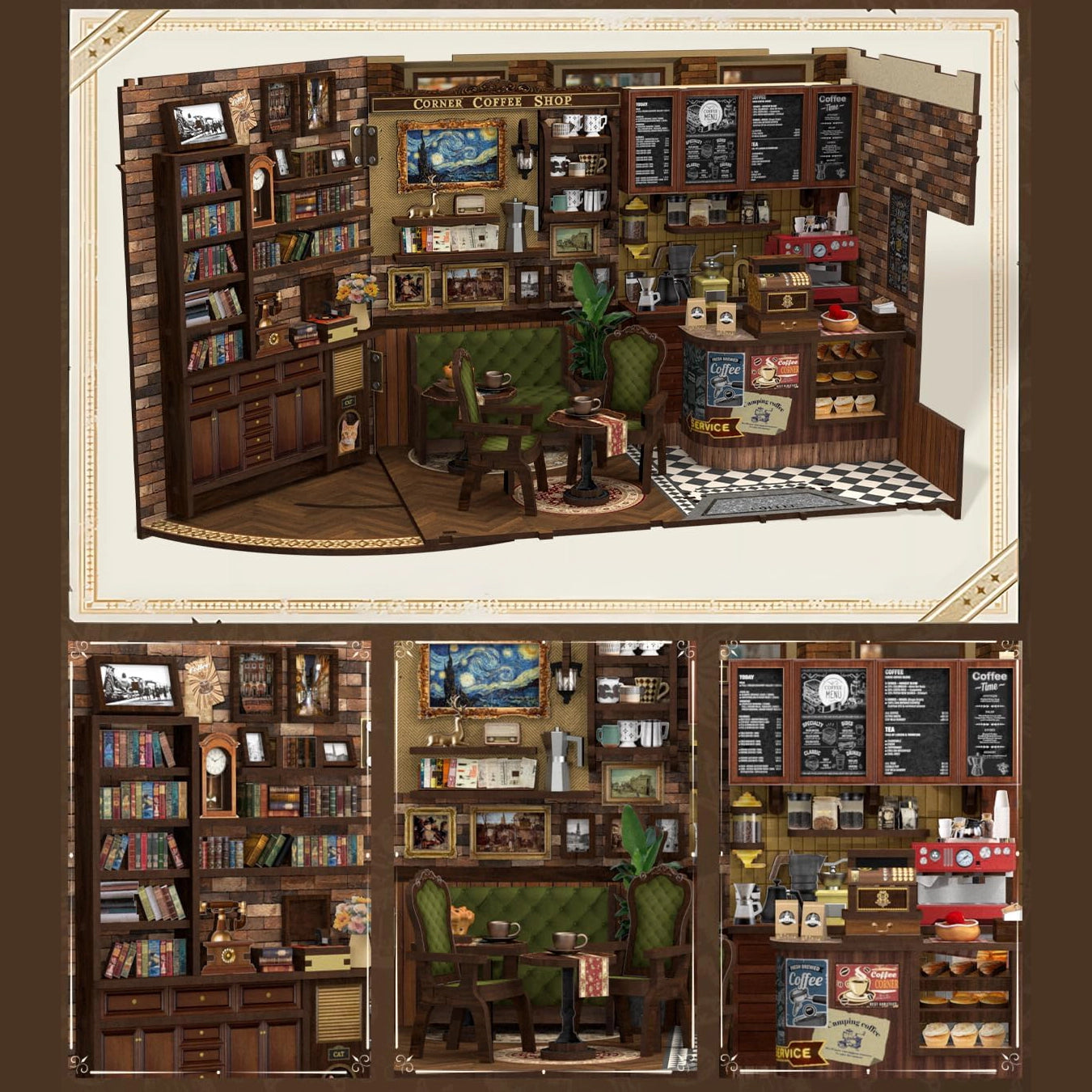Corner Cafe | Miniature House DIY