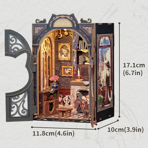 Count Cat’s Study Room | Book Nook DIY