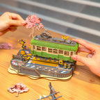 Cherry Blossom Journey Station | 3D Puzzle