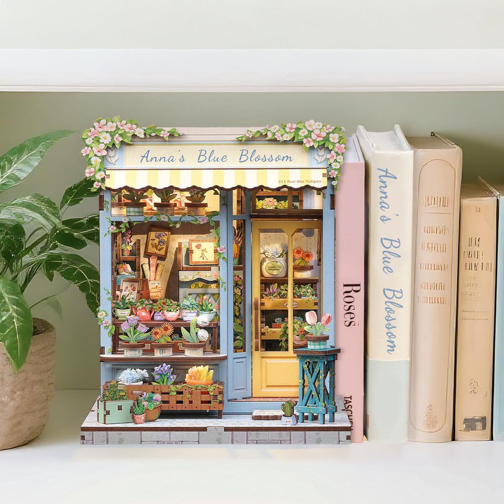 Anna’s Blue Flower Shop | Miniature House DIY