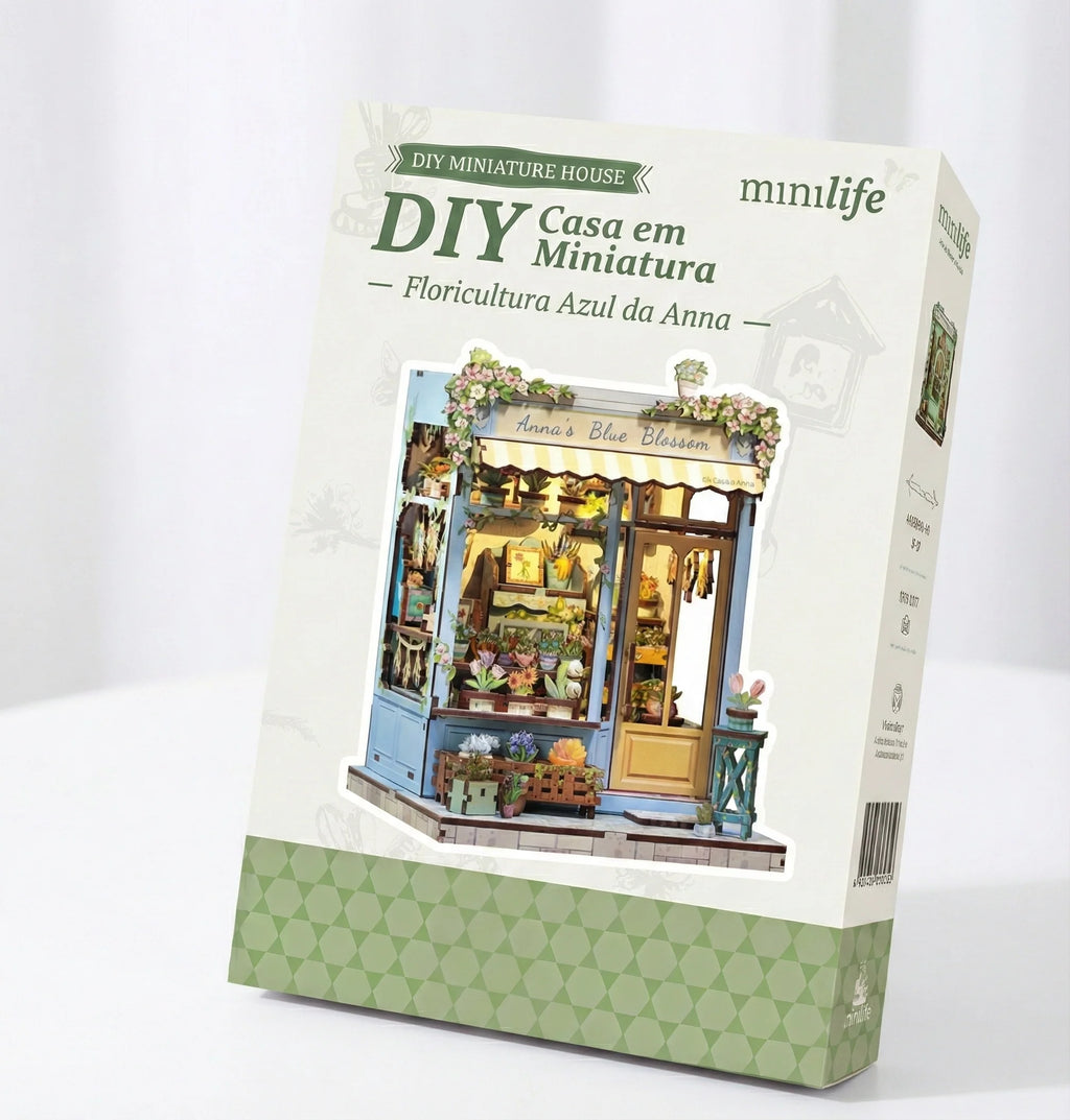 Anna’s Blue Flower Shop | Miniature House DIY
