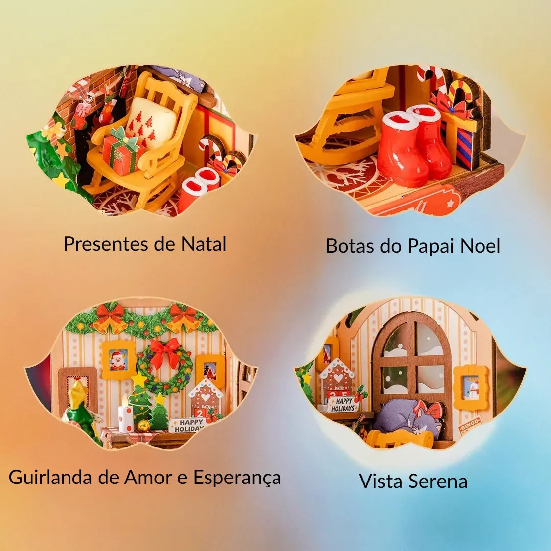 Fireplace Scene | Enchanted Christmas | Miniature House DIY