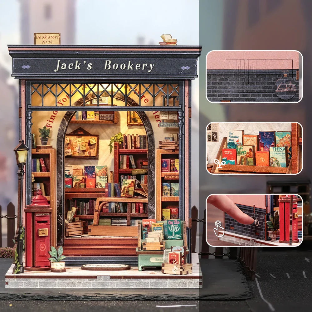 Jack’s Bookstore | Miniature House DIY