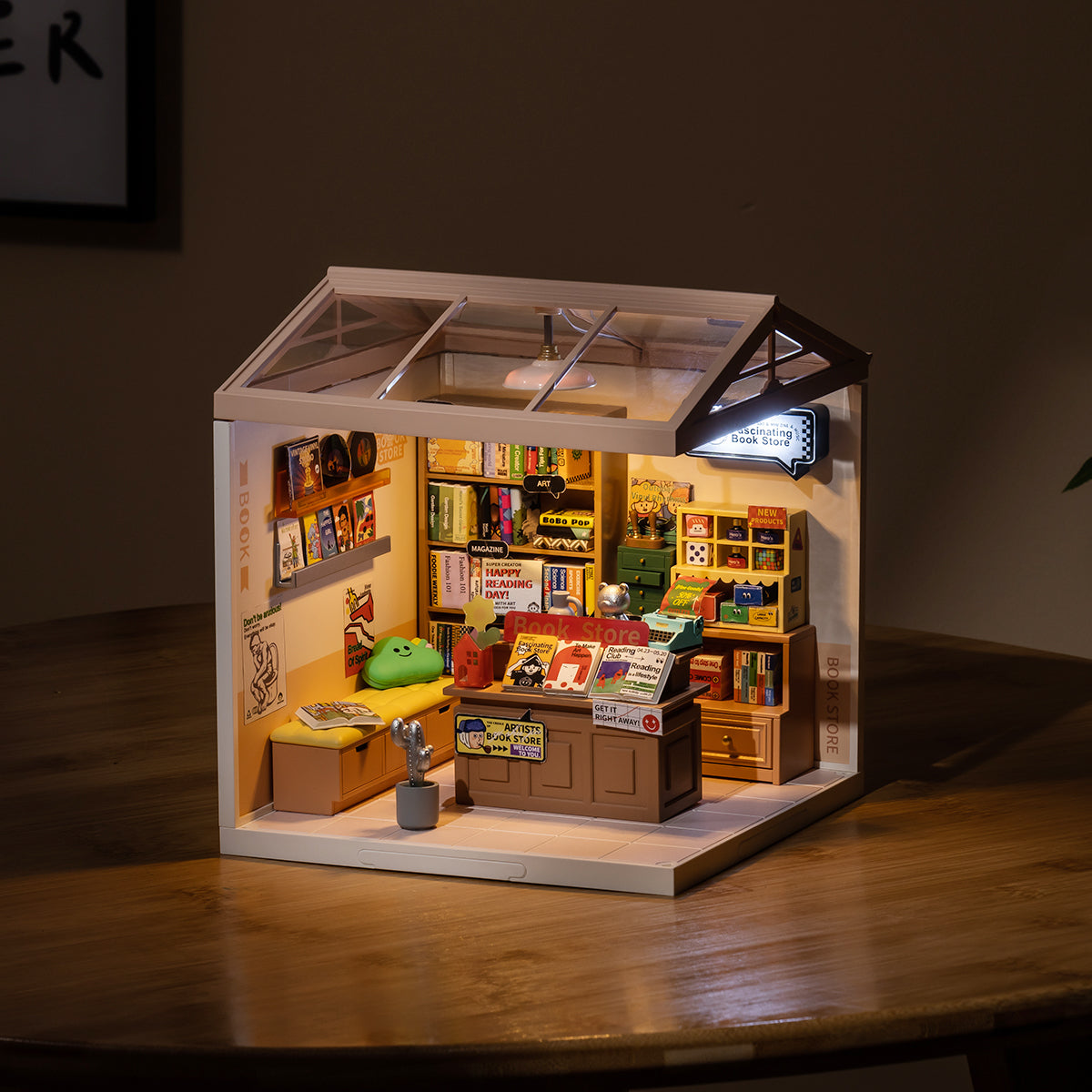 Modern Bookstore | Miniature House DIY