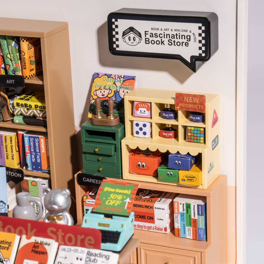 Modern Bookstore | Miniature House DIY