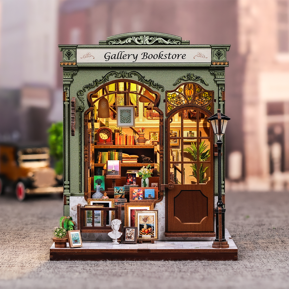 Bookstore & Art Gallery | Miniature House DIY
