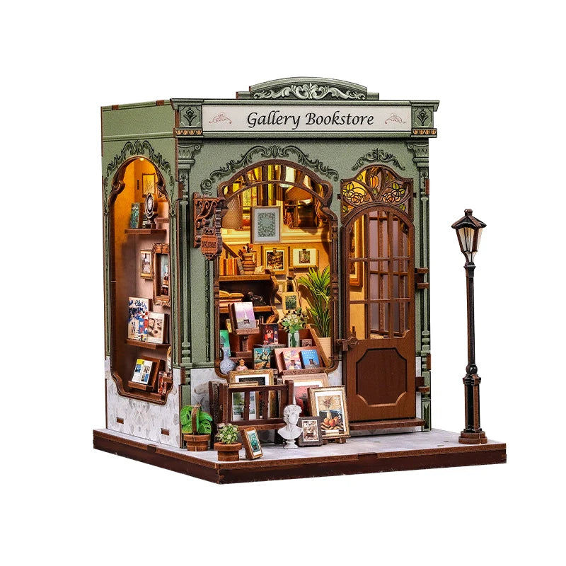 Bookstore & Art Gallery | Miniature House DIY