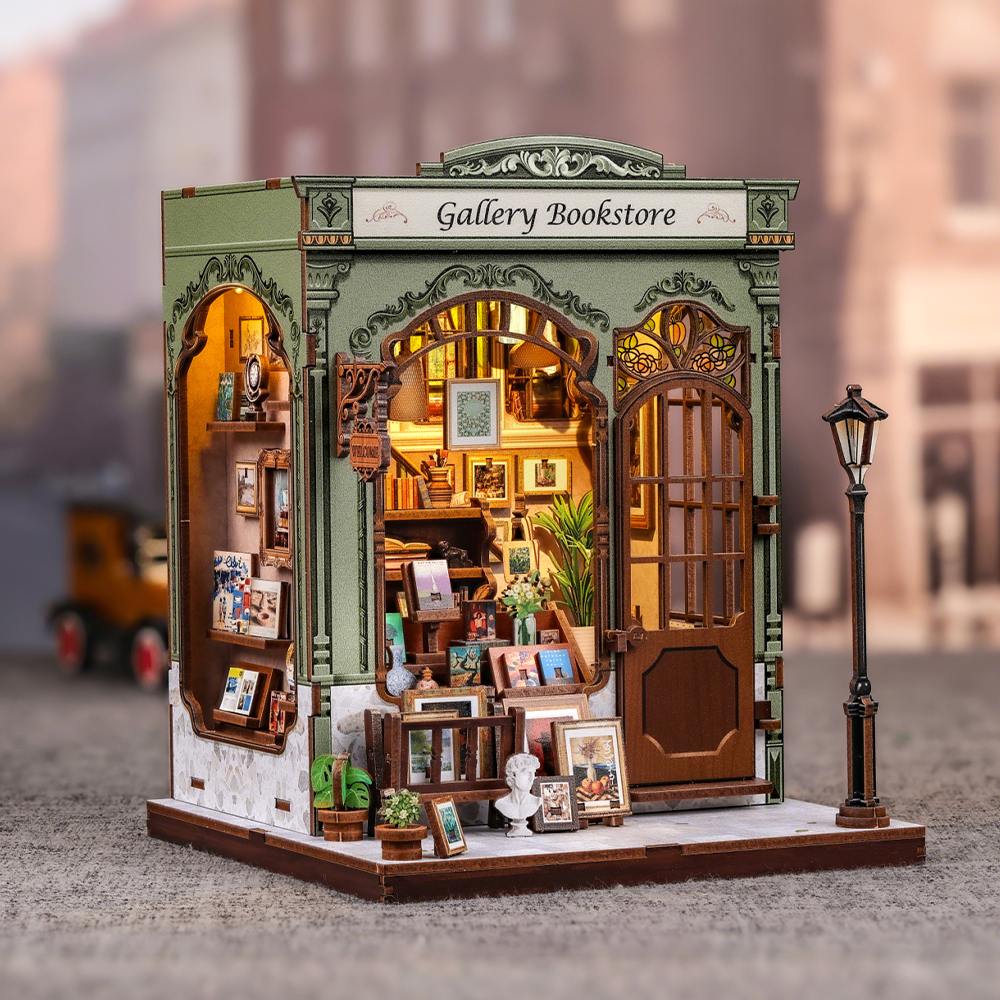 Bookstore & Art Gallery | Miniature House DIY