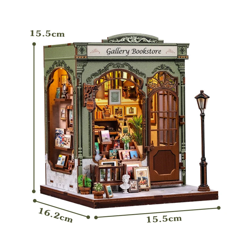 Bookstore & Art Gallery | Miniature House DIY