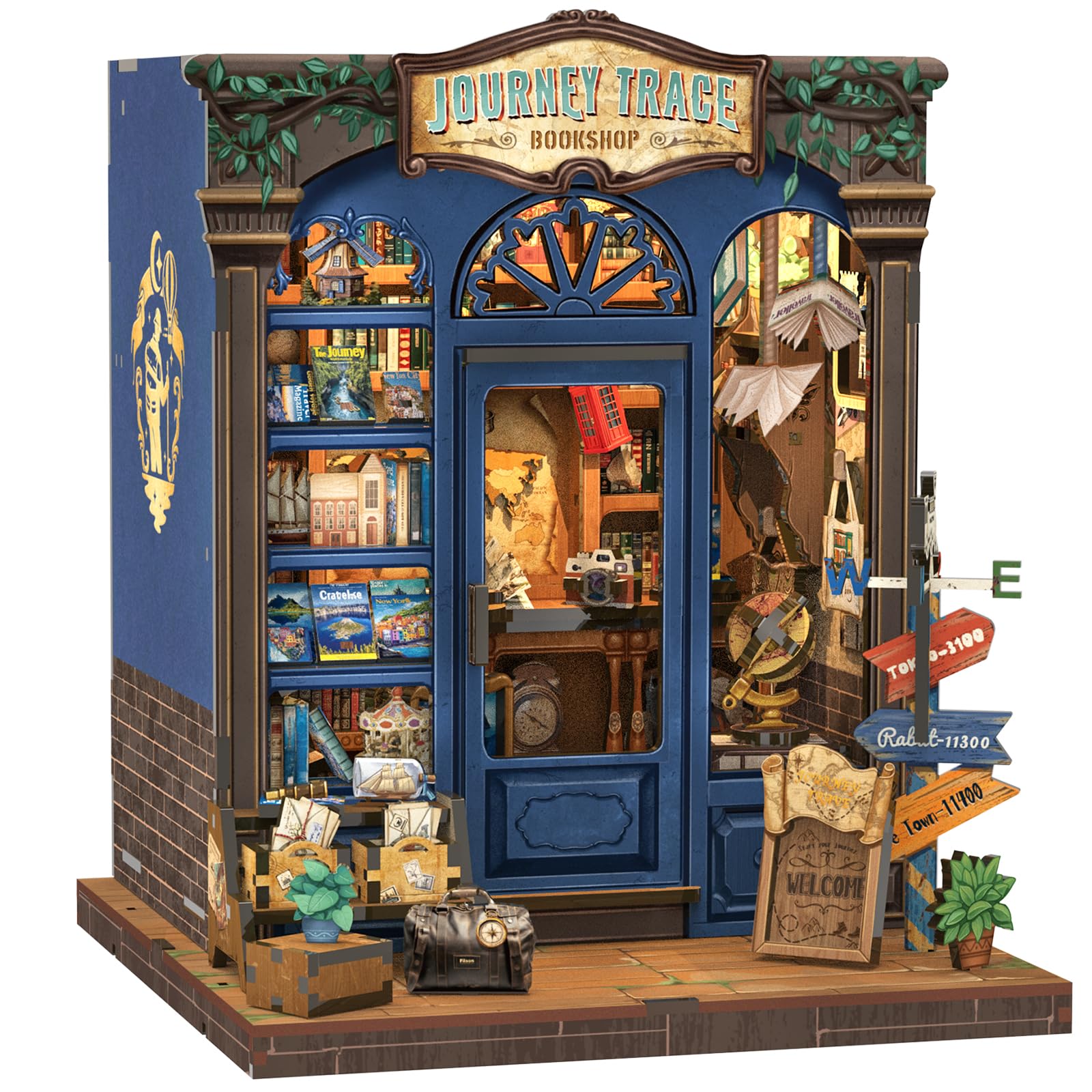 Traveler’s Journey Bookstore | Miniature House DIY