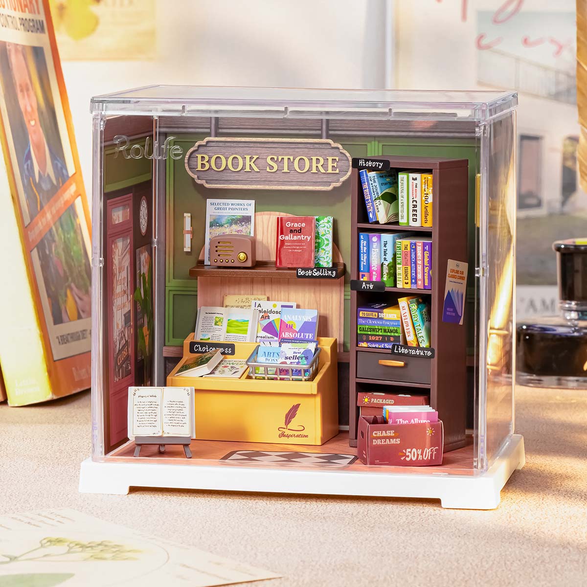 Nostalgic Bookstore | Miniature House DIY