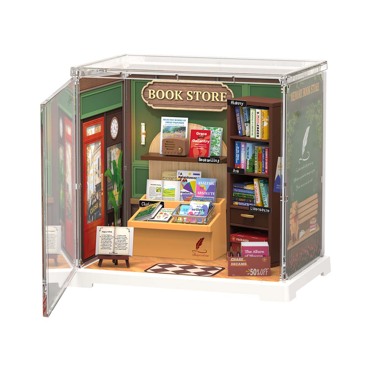 Nostalgic Bookstore | Miniature House DIY
