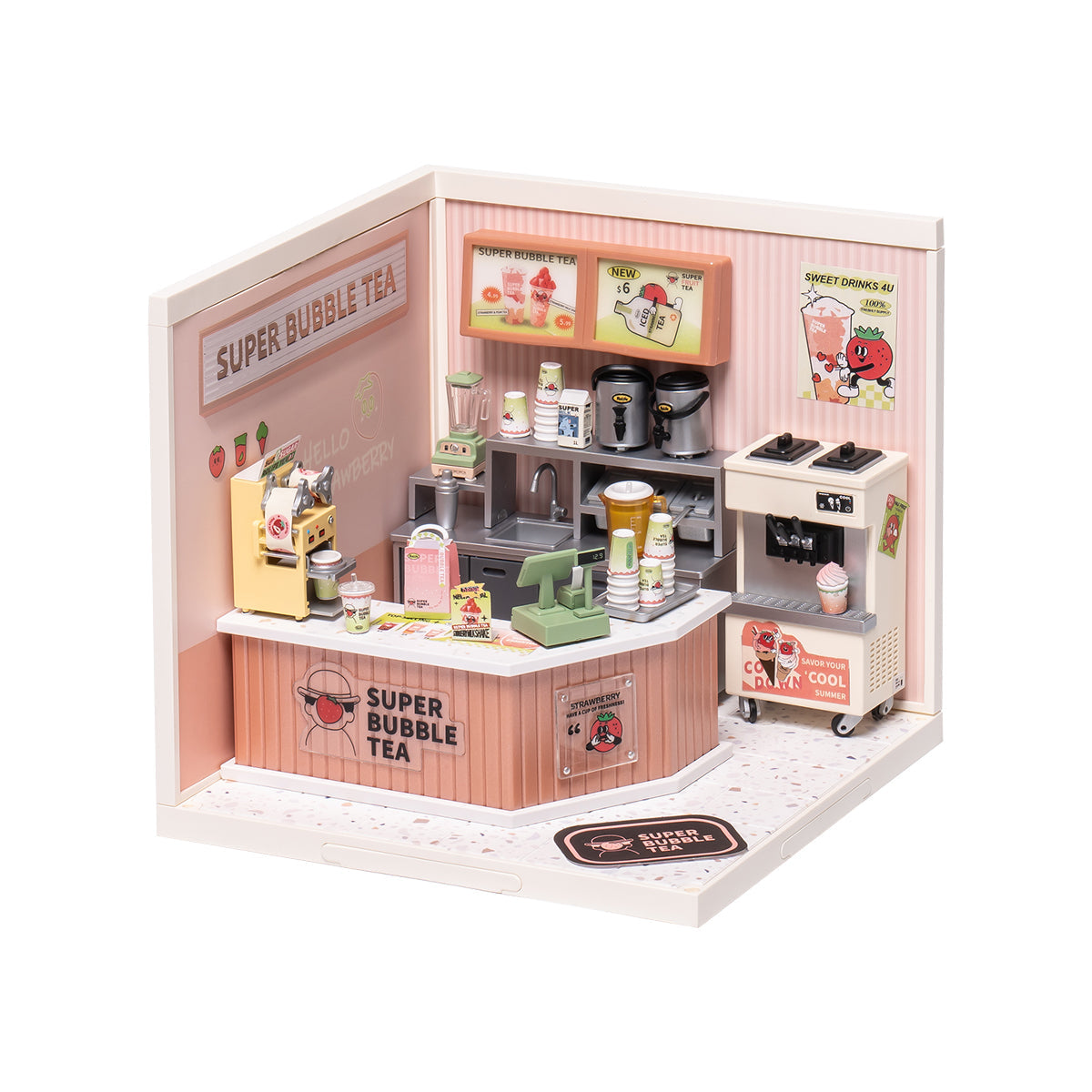 Super Bubble Tea Shop | Miniature House DIY