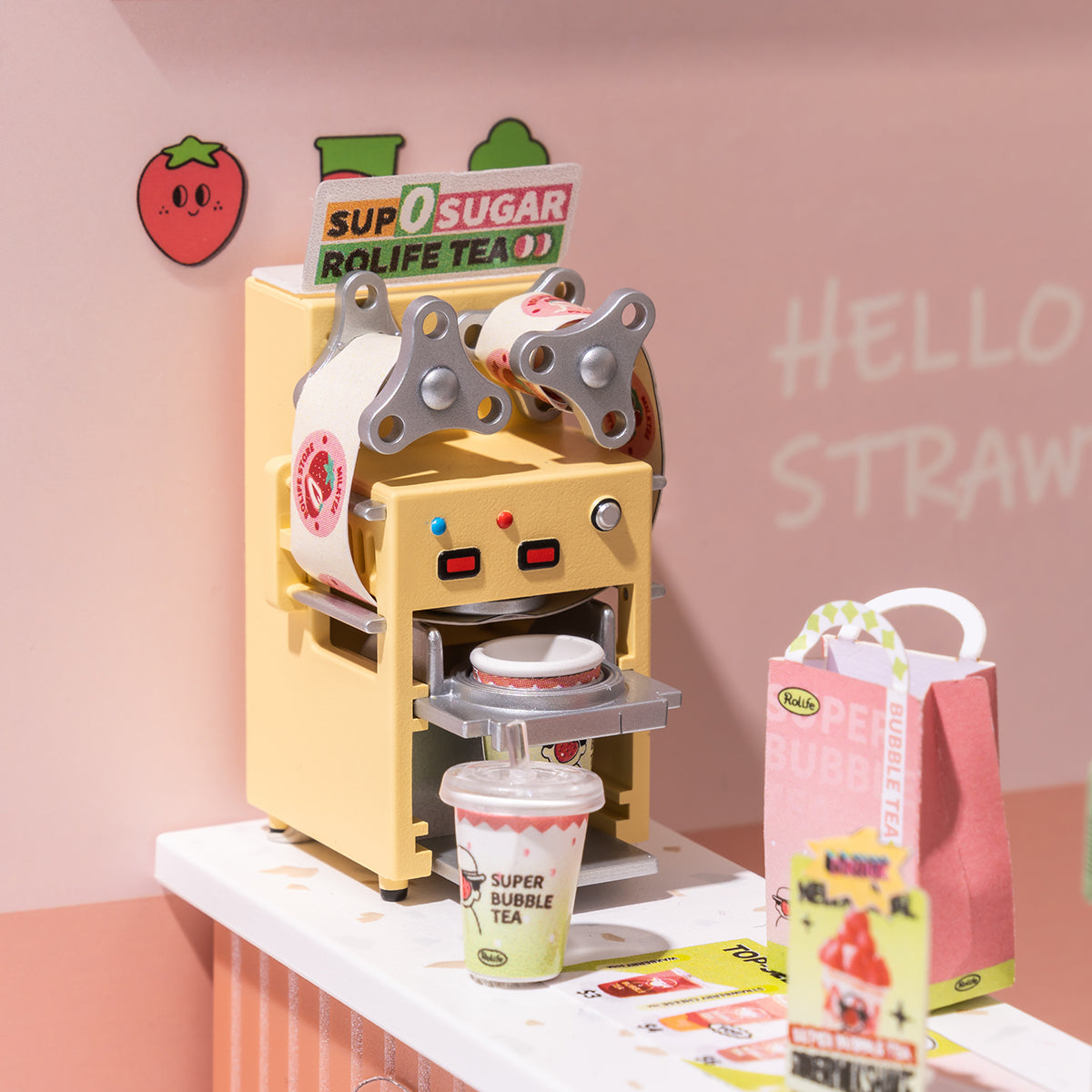 Super Bubble Tea Shop | Miniature House DIY