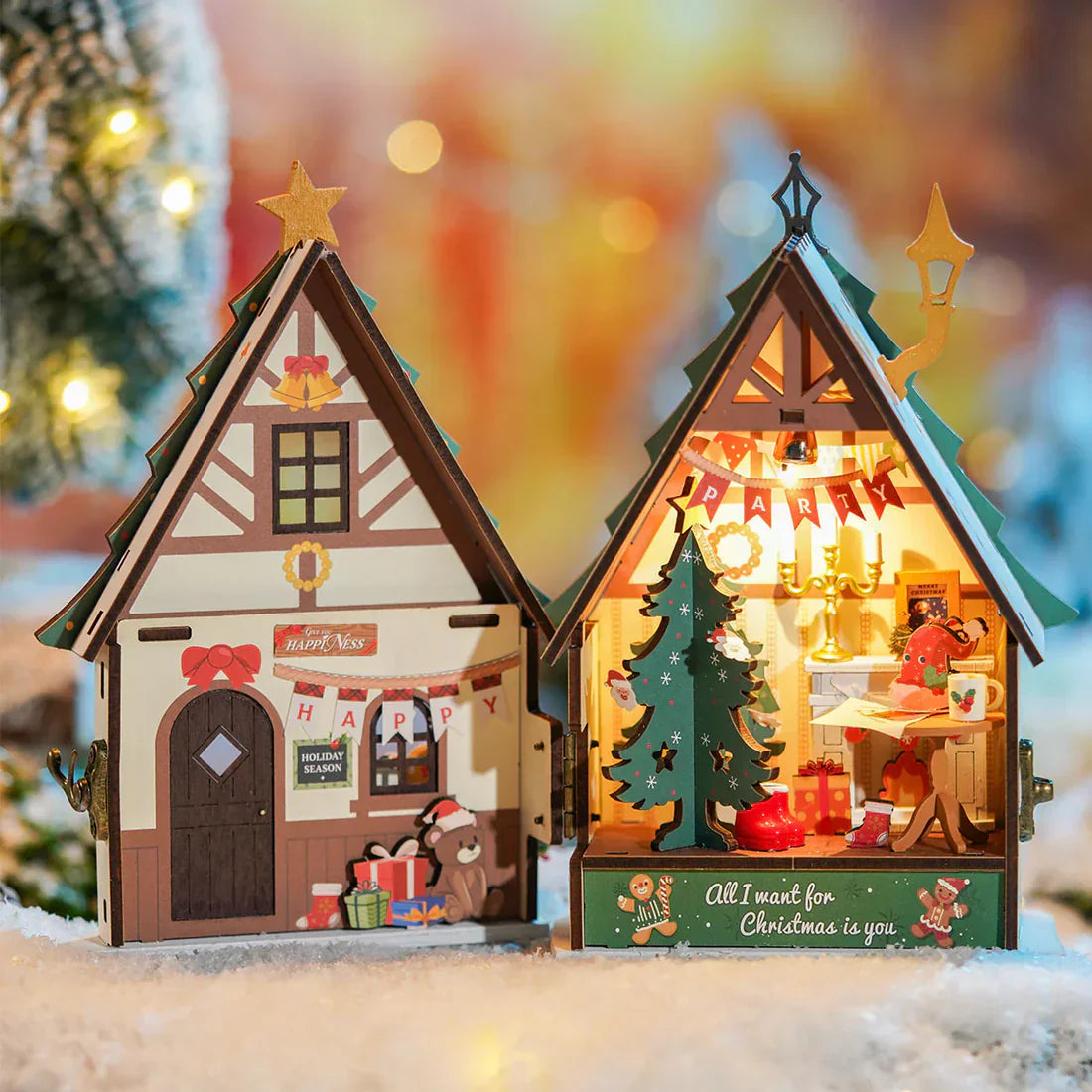 Shimmering House | Enchanted Christmas | Miniature House DIY
