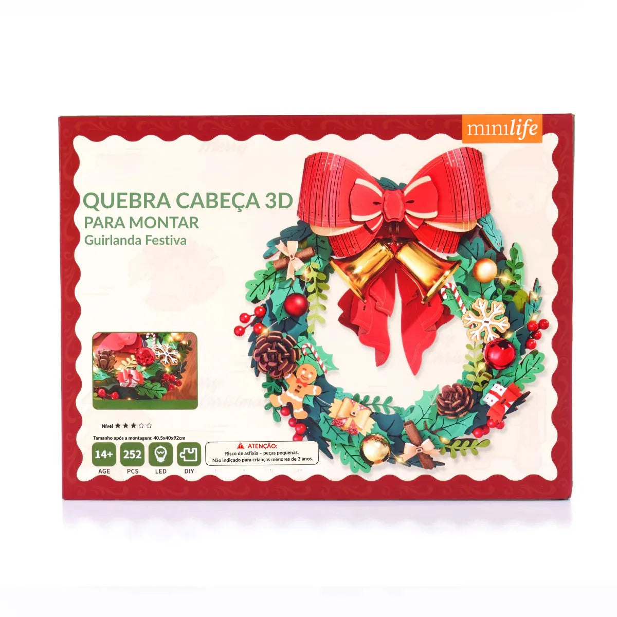 Festive Wreath | Enchanted Christmas | 3D Puzzle