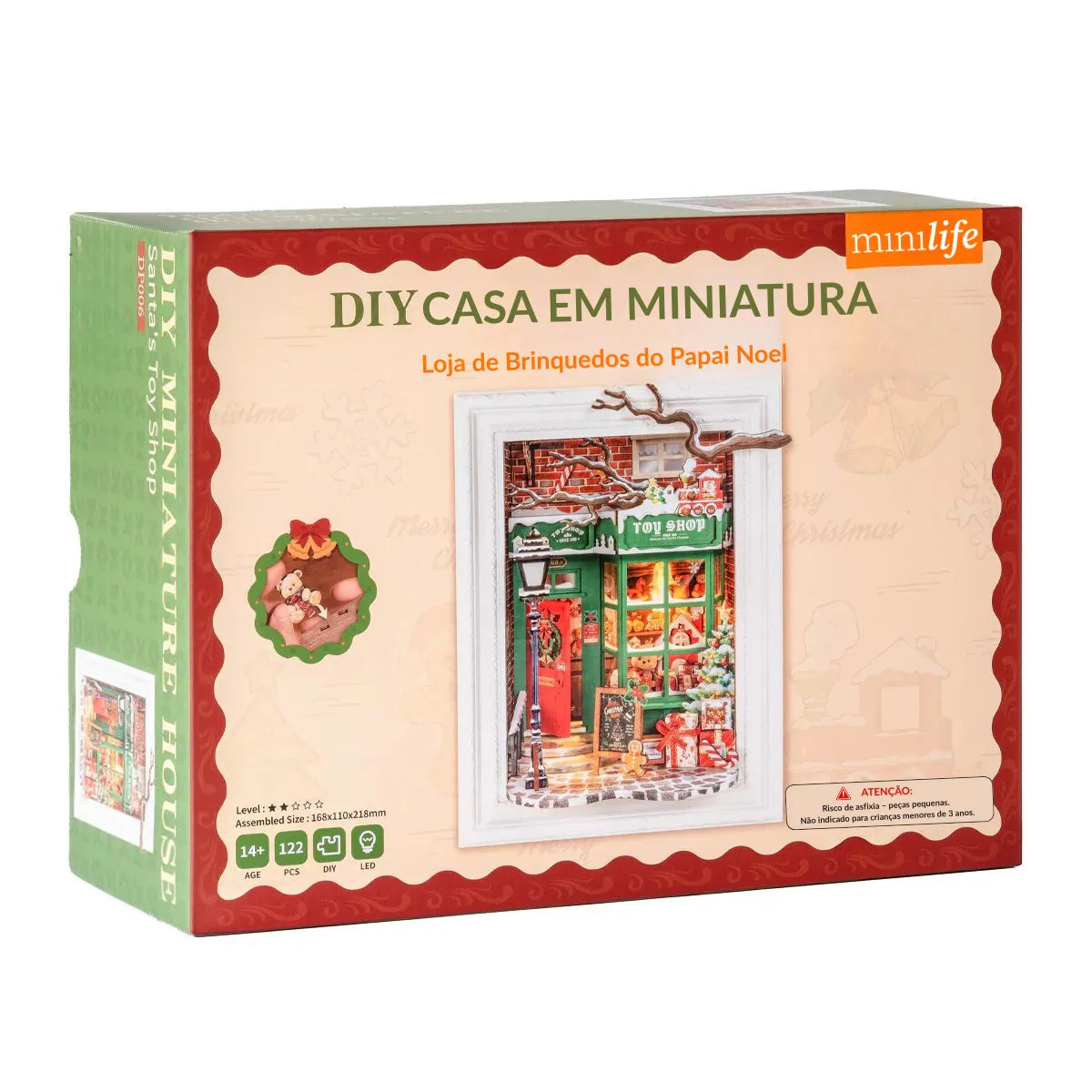 Santa’s Toy Shop Frame | Enchanted Christmas | 3D Puzzle