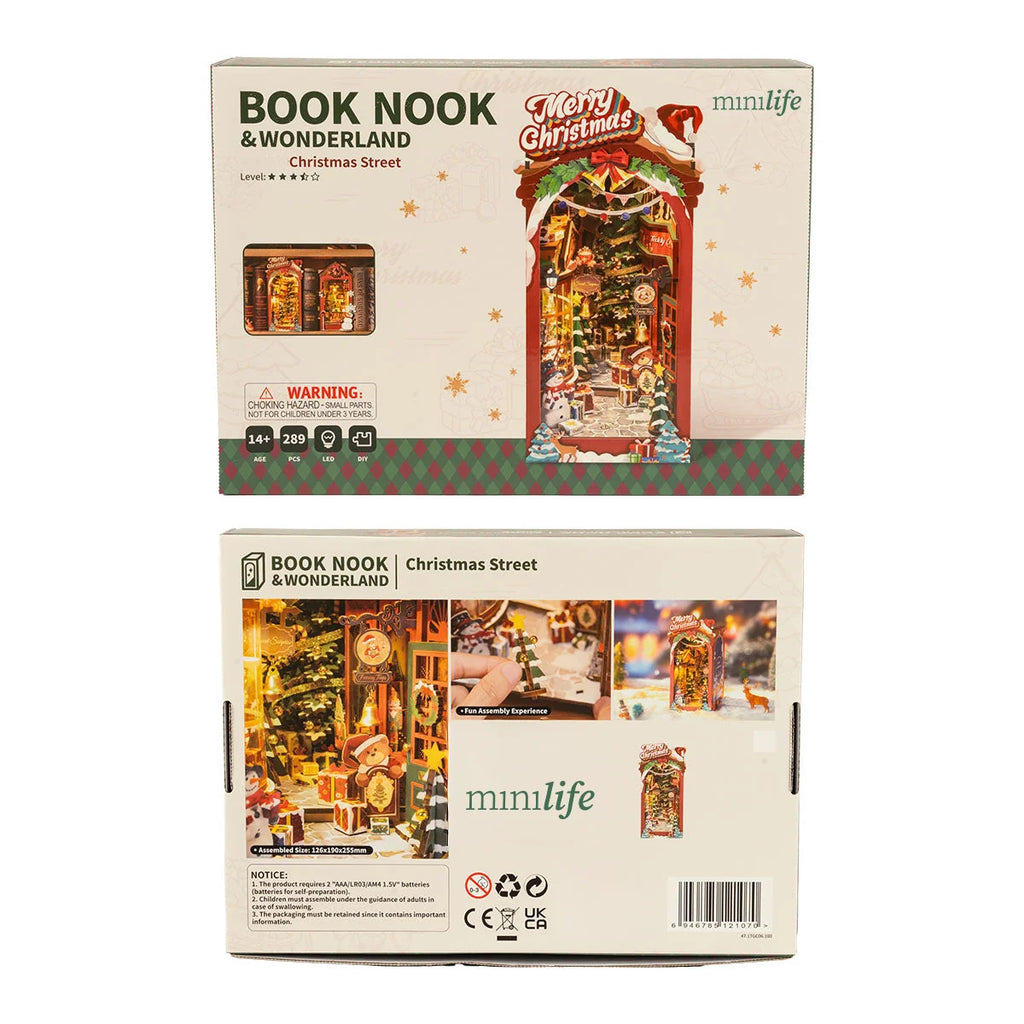 Festive Street | Enchanted Christmas | Book Nook DIY