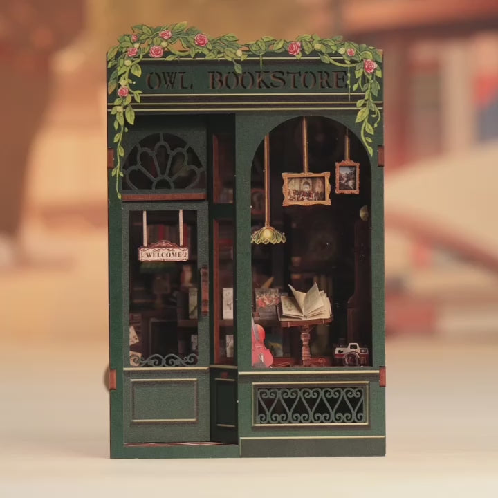 The Owl Bookshop | Book Nook DIY