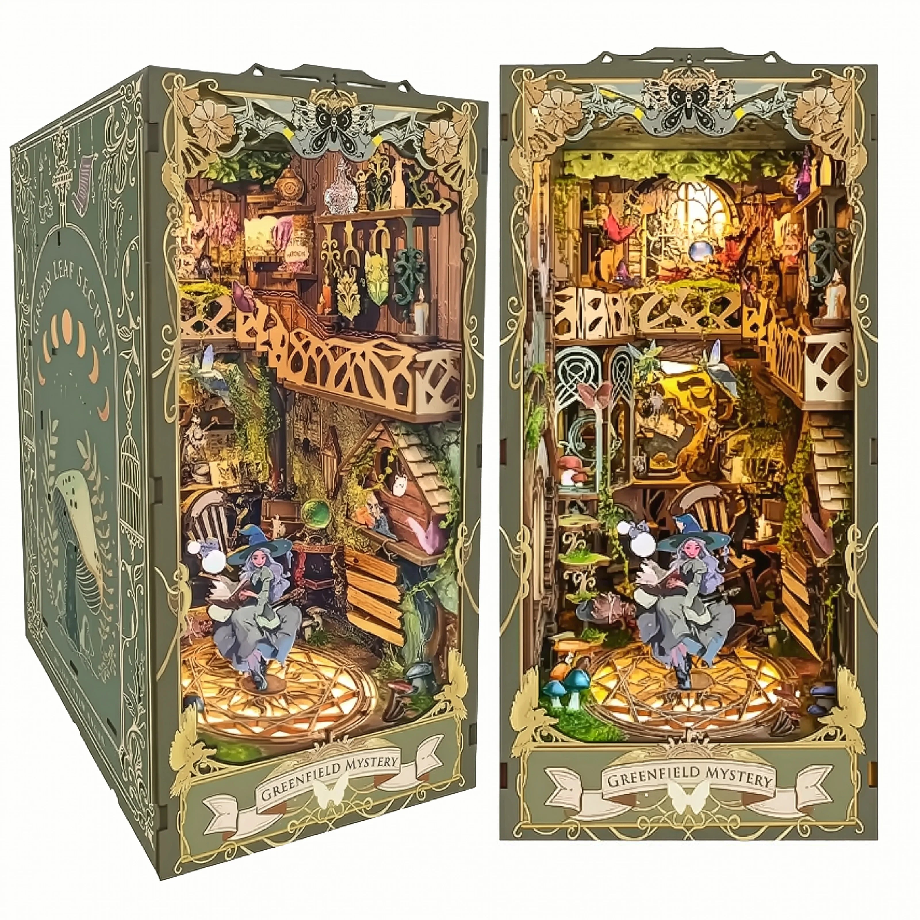 Green Fairy Kingdom | Book Nook DIY