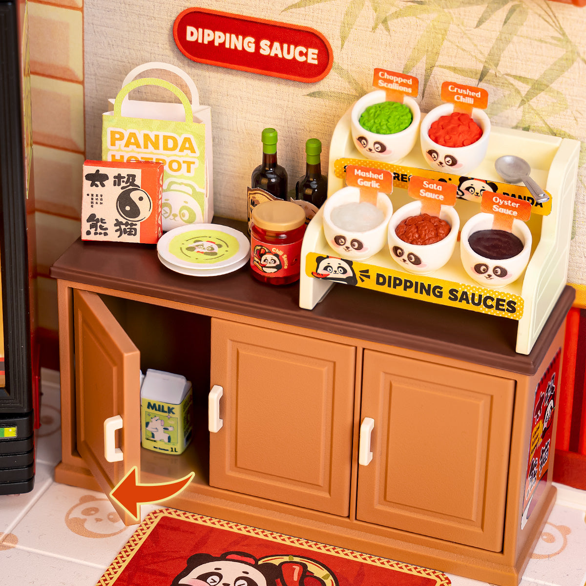 Panda Hot Pot Restaurant | Miniature House DIY