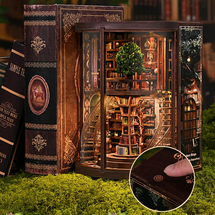 Ring Library of Wisdom | Book Nook DIY