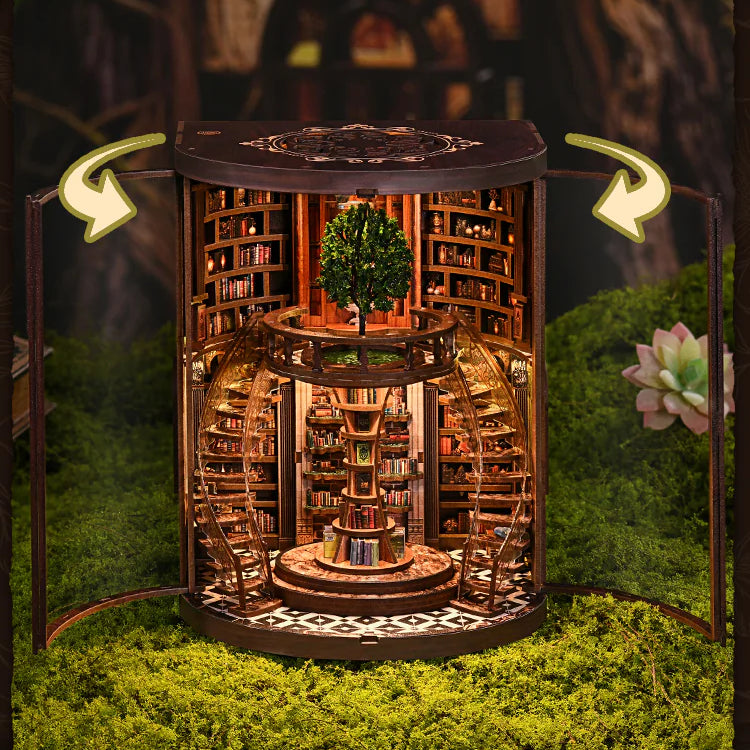 Ring Library of Wisdom | Book Nook DIY