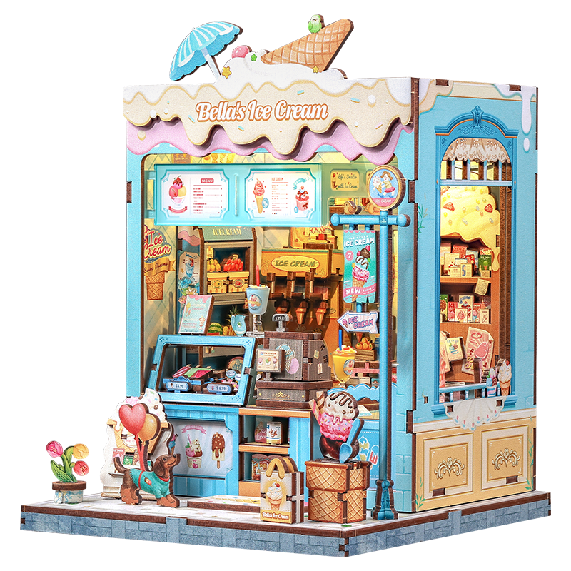 Bella’s Ice Cream Shop | Miniature House DIY