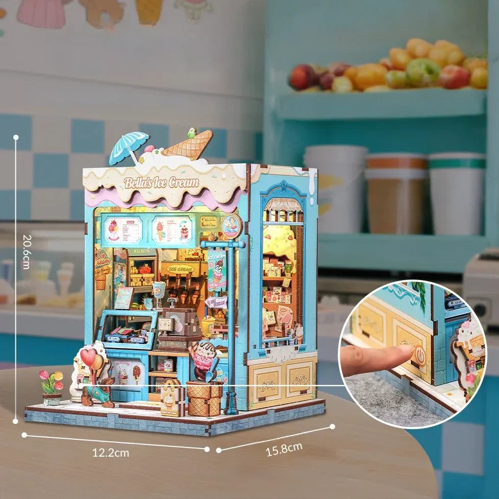 Bella’s Ice Cream Shop | Miniature House DIY