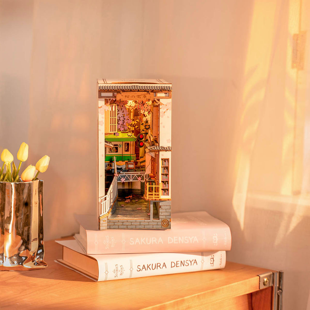 Cherry Blossom Trail | Book Nook DIY