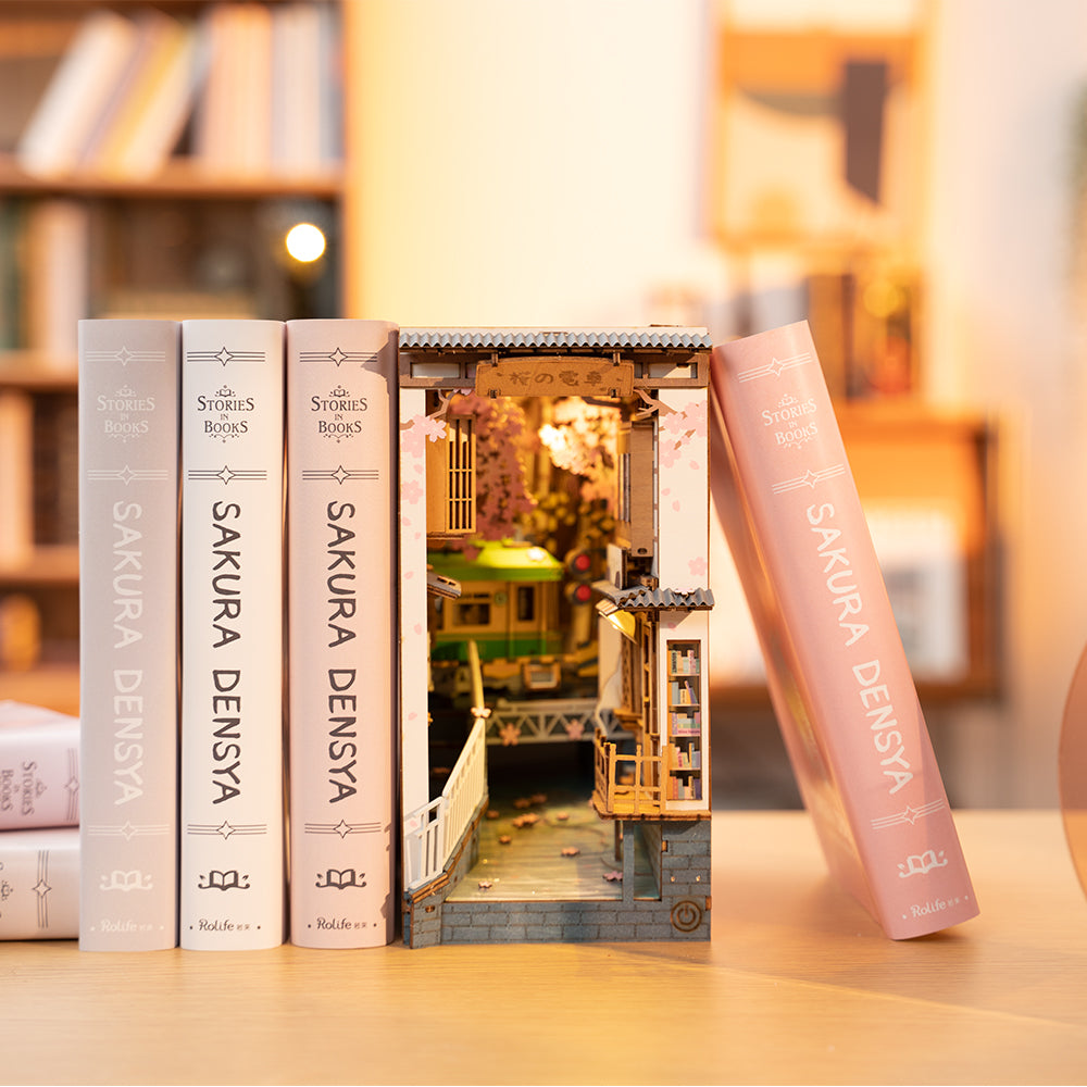 Cherry Blossom Trail | Book Nook DIY