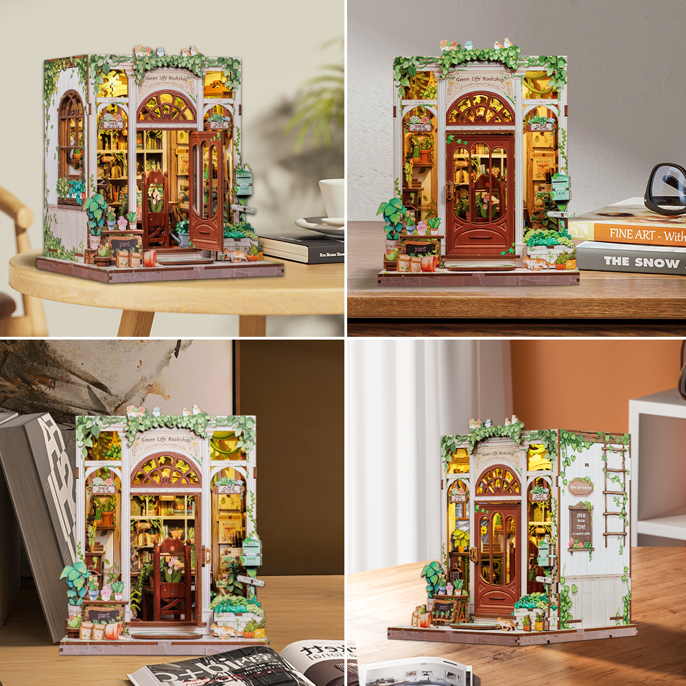 Green Life Bookstore | Miniature House DIY