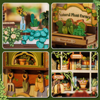 Green Life Bookstore | Miniature House DIY