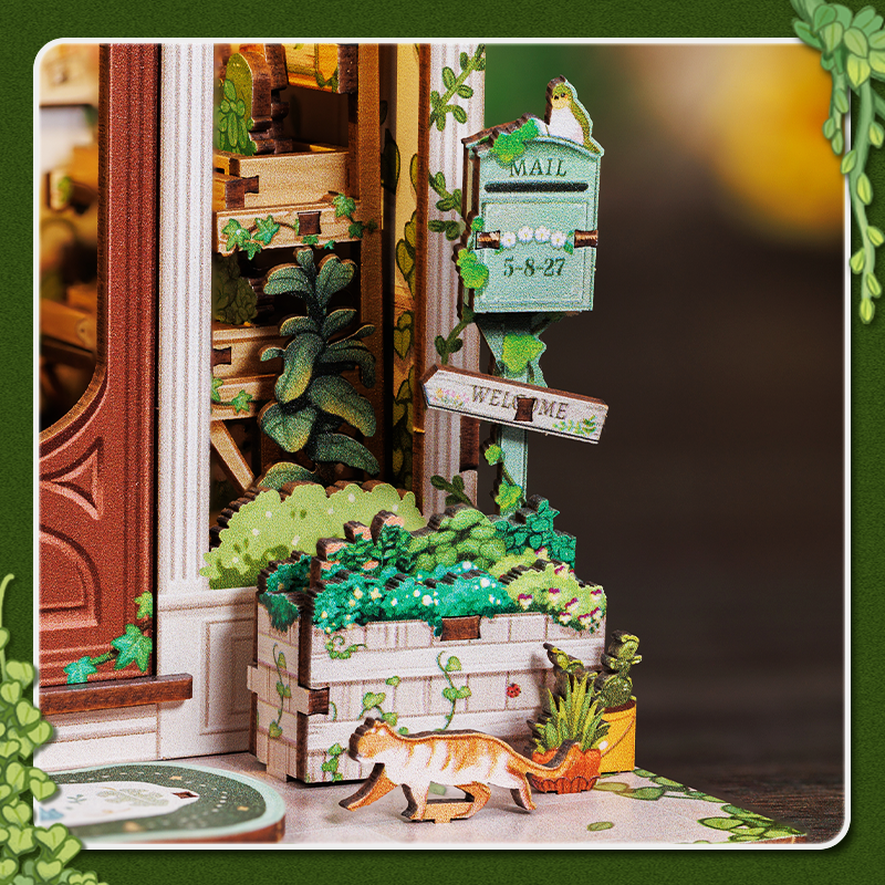 Green Life Bookstore | Miniature House DIY