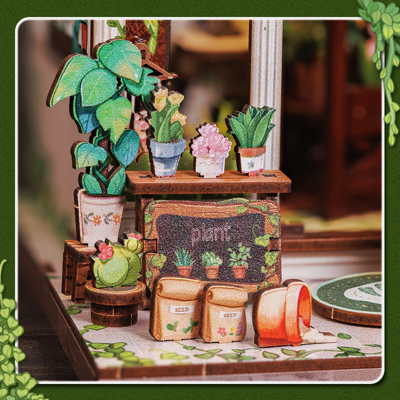 Green Life Bookstore | Miniature House DIY