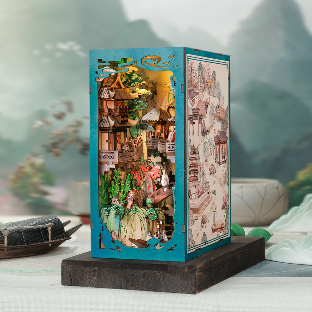 Oriental Village | Book Nook DIY