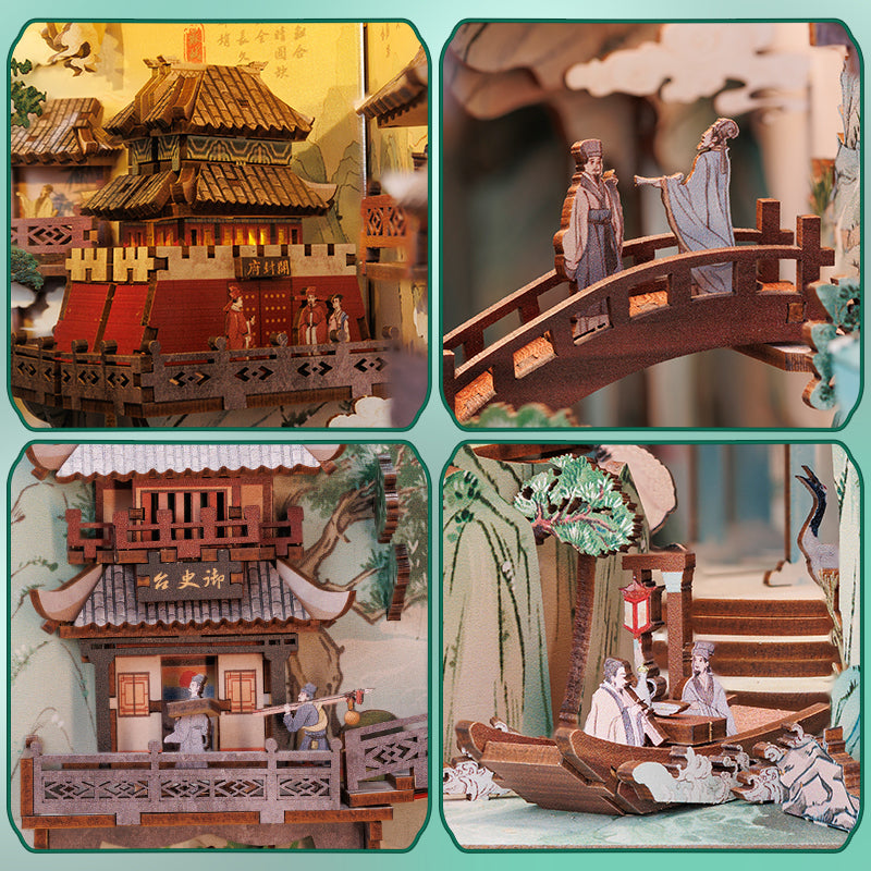Oriental Village | Book Nook DIY