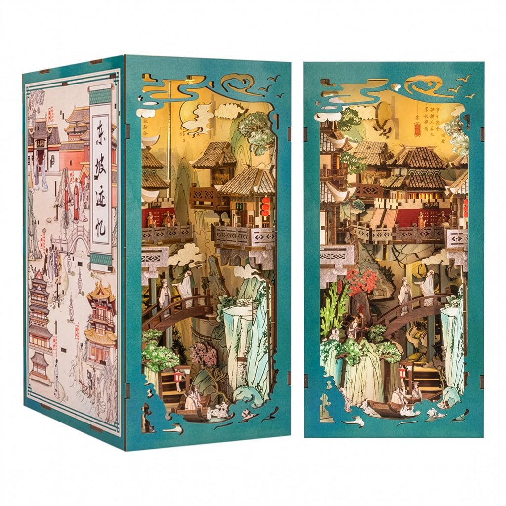 Oriental Village | Book Nook DIY